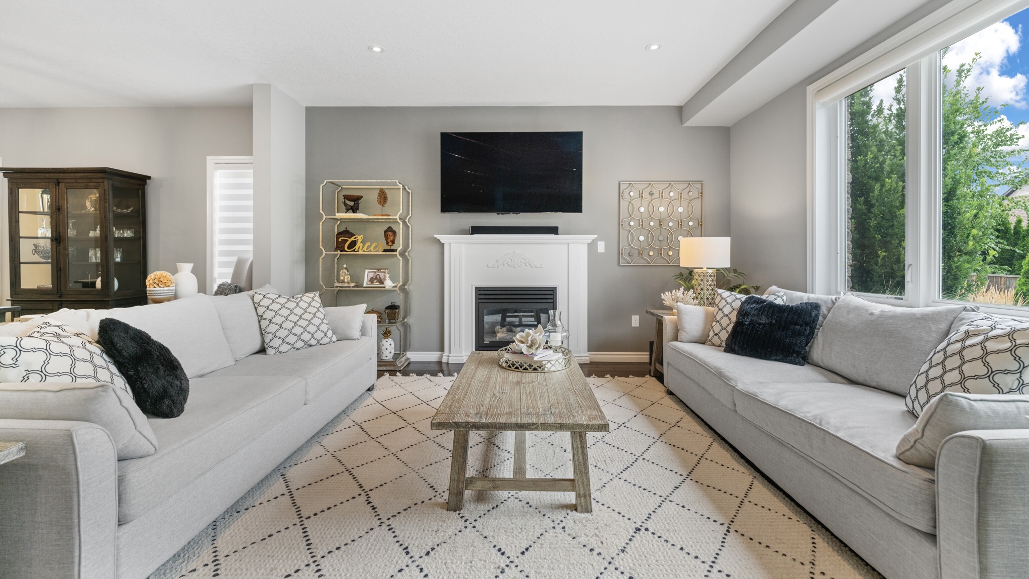 The living room at 9 Angels Drive