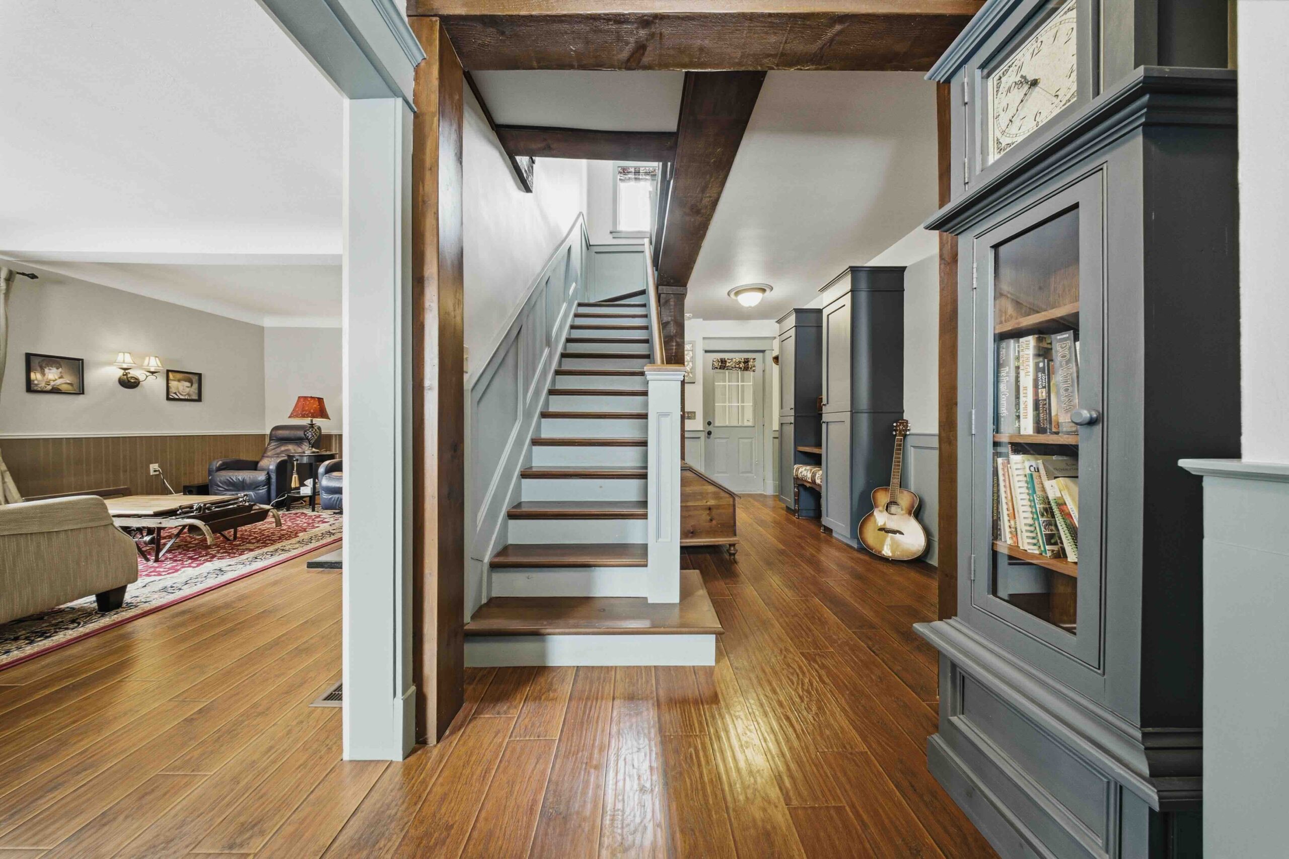 Quaint Queenston Village Home features hardwood floors throughout