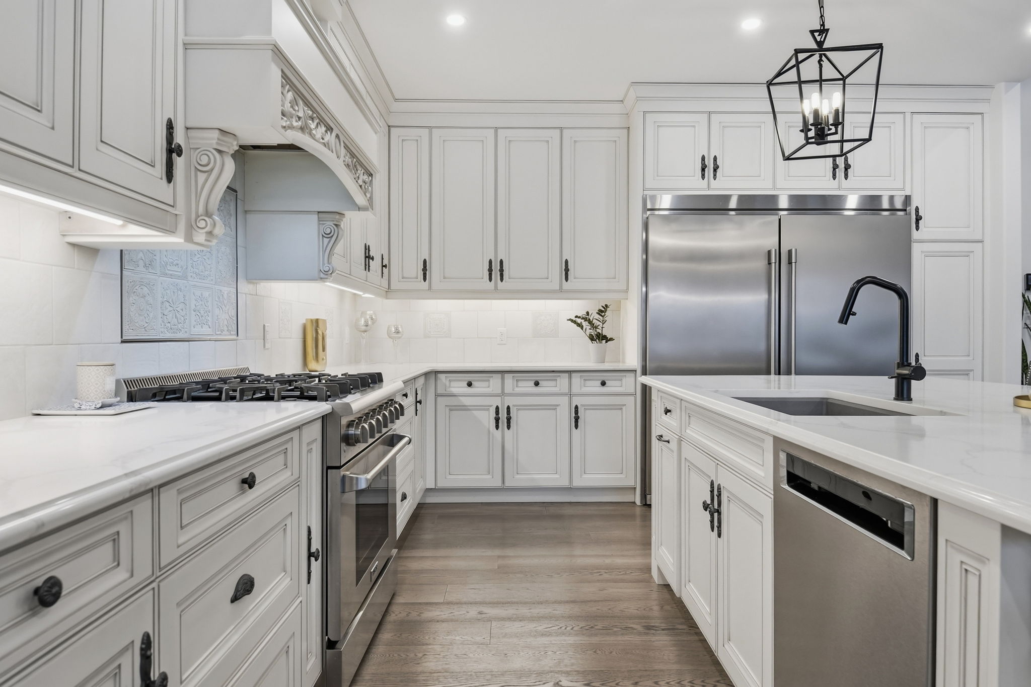 The kitchen in this luxury St Davids Home